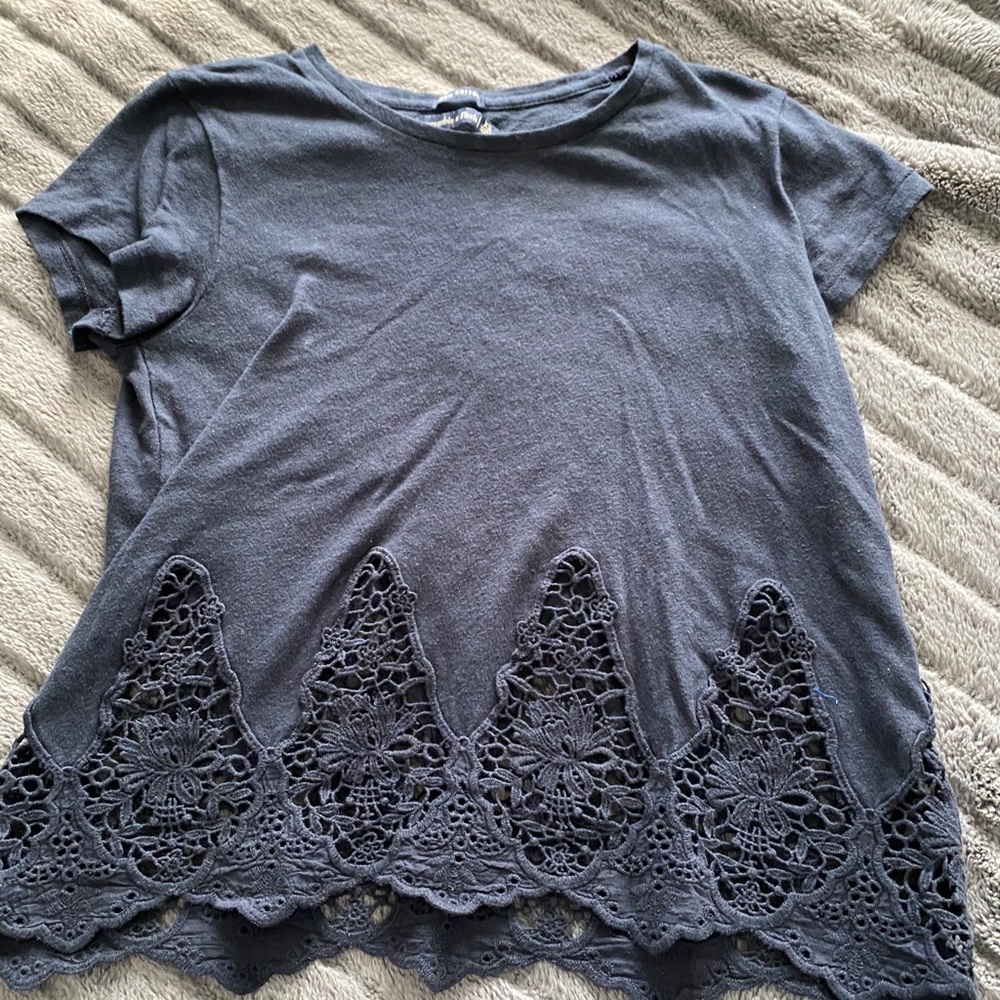 Short Sleeve Embroidered Detail